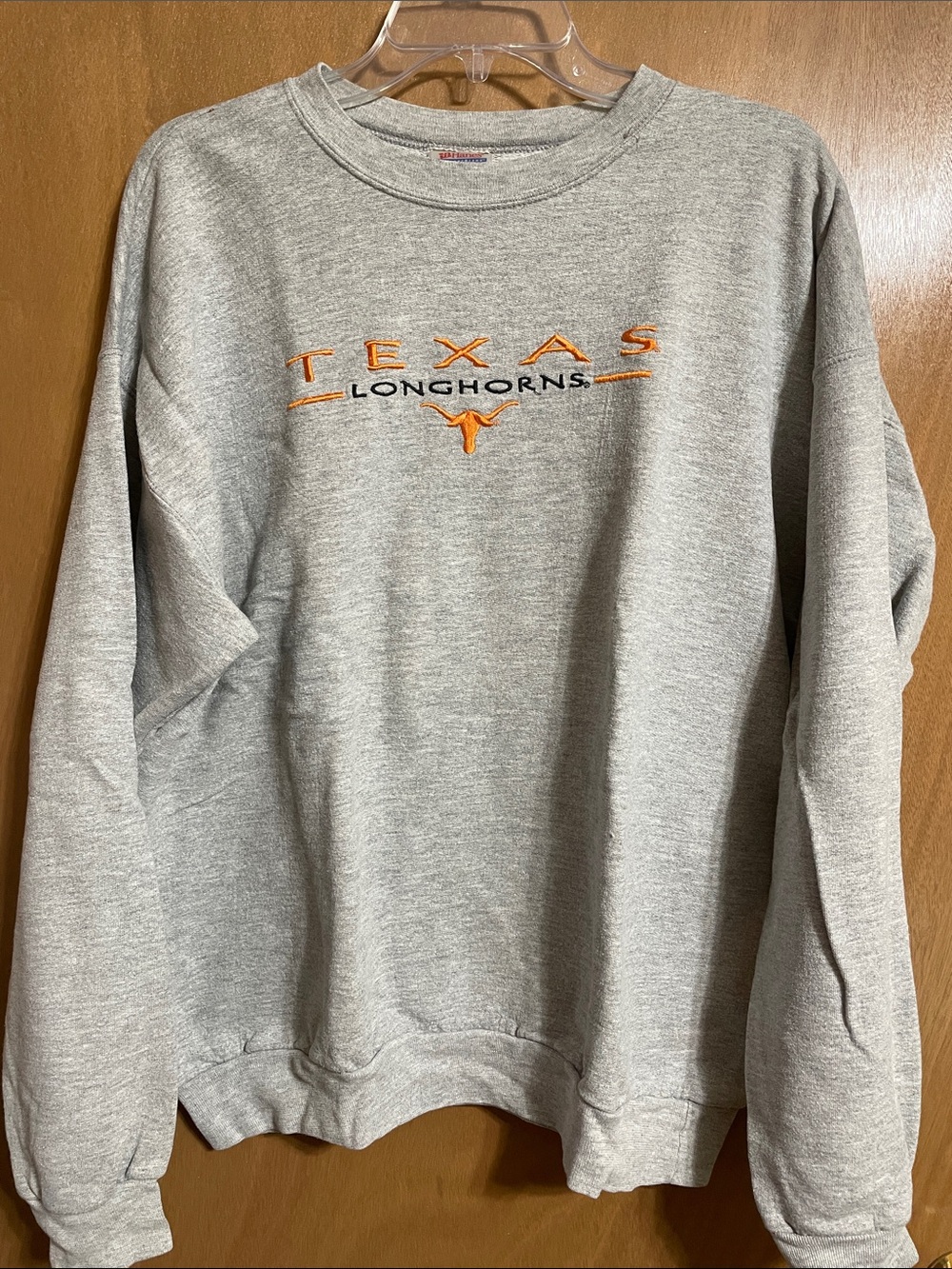 Texas Longhorns Gray Crewneck Sweatshirt